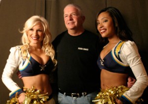 2008 Guest with San Diego Chargers Cheerleaders   